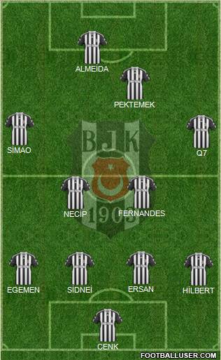Besiktas JK Formation 2011