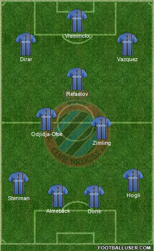Club Brugge KV Formation 2011