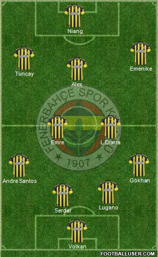 Fenerbahçe SK Formation 2011