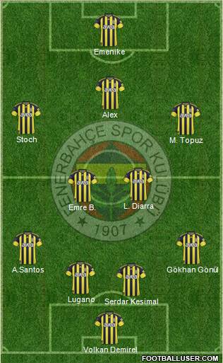 Fenerbahçe SK Formation 2011