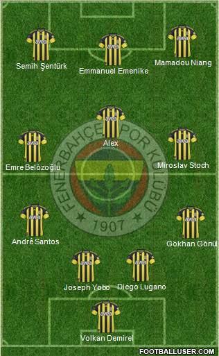 Fenerbahçe SK Formation 2011