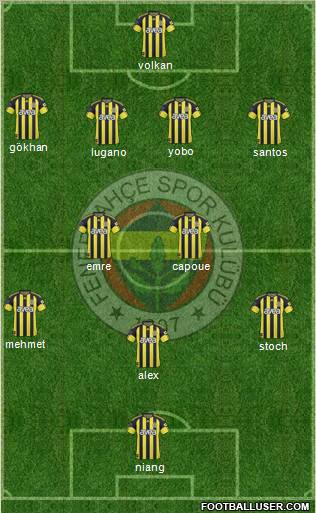 Fenerbahçe SK Formation 2011