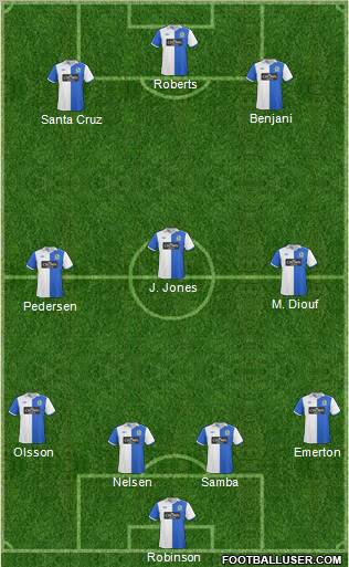 Blackburn Rovers Formation 2011