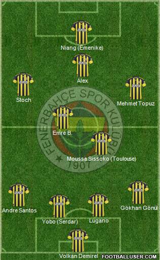 Fenerbahçe SK Formation 2011