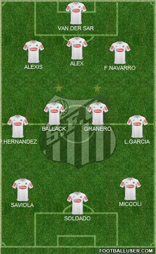 Santos FC Formation 2011