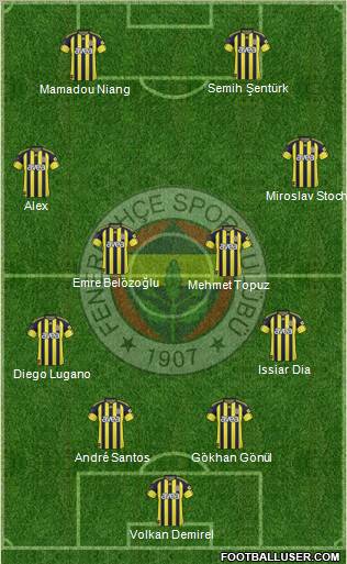Fenerbahçe SK Formation 2011