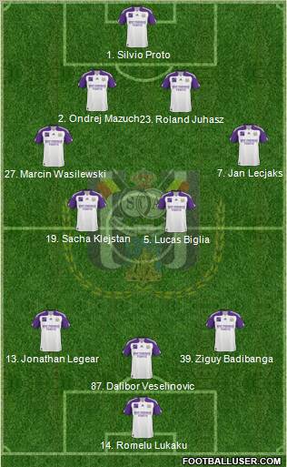 RSC Anderlecht Formation 2011