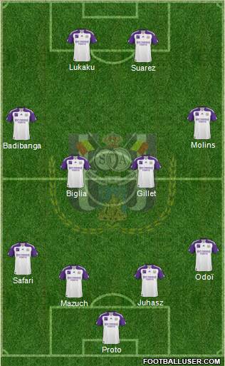 RSC Anderlecht Formation 2011