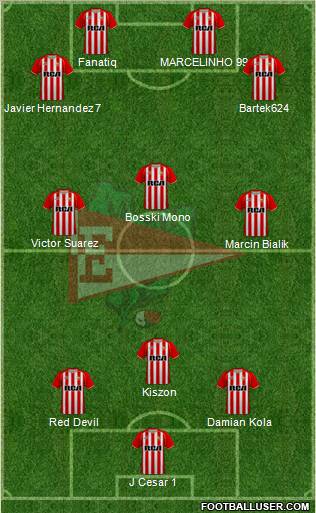 Estudiantes de La Plata football formation