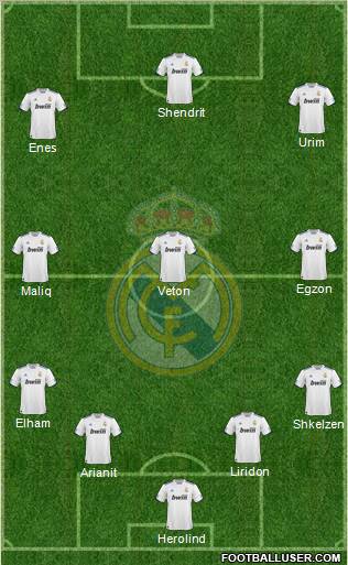 Real Madrid C.F. Formation 2011