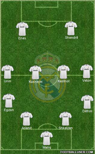Real Madrid C.F. Formation 2011