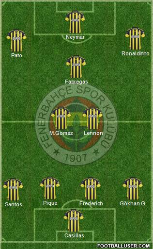 Fenerbahçe SK Formation 2011