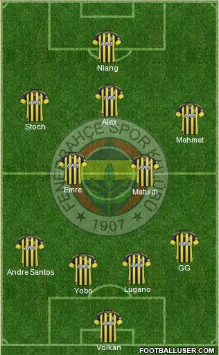 Fenerbahçe SK Formation 2011