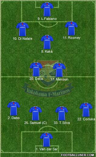 Yokohama F Marinos Formation 2011