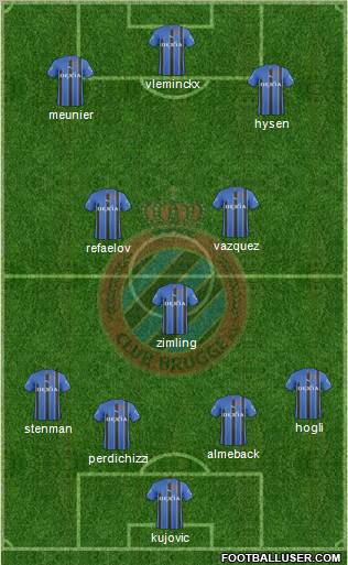 Club Brugge KV Formation 2011