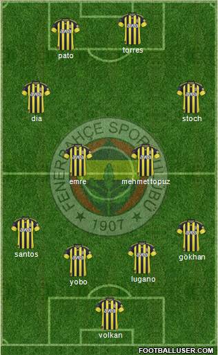 Fenerbahçe SK Formation 2011