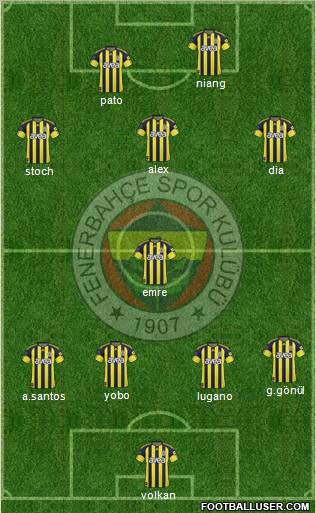 Fenerbahçe SK Formation 2011