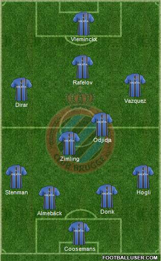 Club Brugge KV Formation 2011