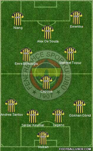 Fenerbahçe SK Formation 2011