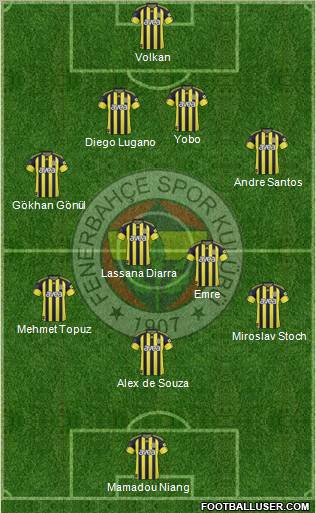 Fenerbahçe SK Formation 2011