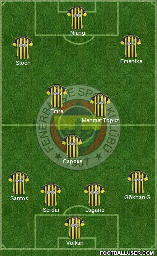 Fenerbahçe SK Formation 2011