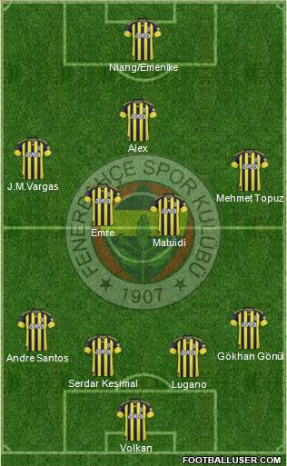 Fenerbahçe SK Formation 2011