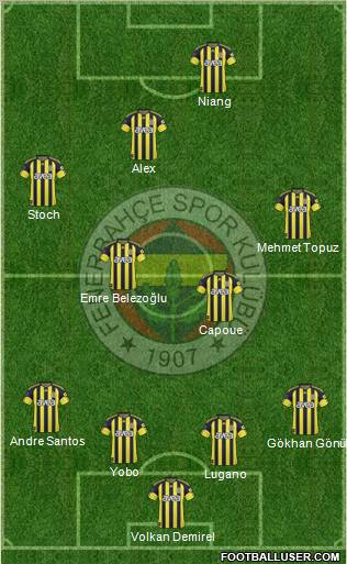 Fenerbahçe SK Formation 2011