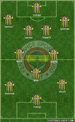 Fenerbahçe SK Formation 2011