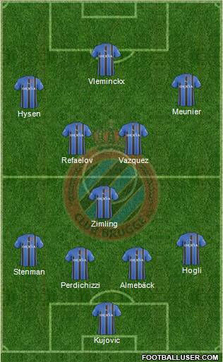 Club Brugge KV Formation 2011