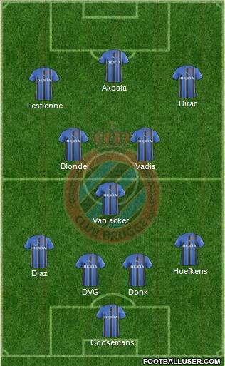 Club Brugge KV Formation 2011