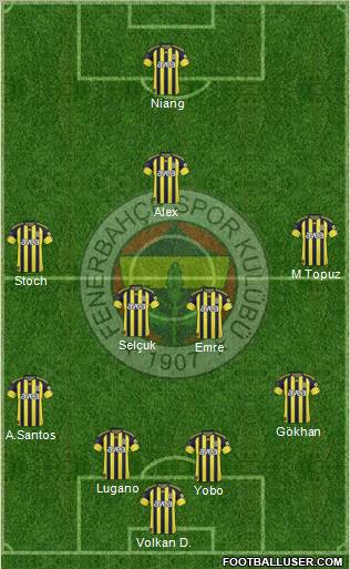 Fenerbahçe SK Formation 2011