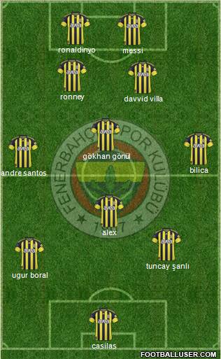 Fenerbahçe SK Formation 2011