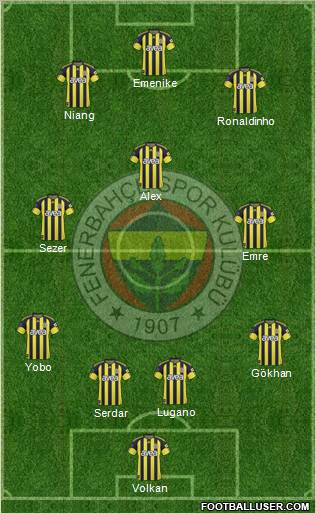 Fenerbahçe SK Formation 2011
