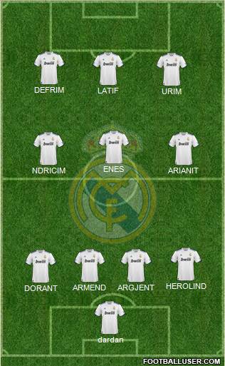Real Madrid C.F. Formation 2011