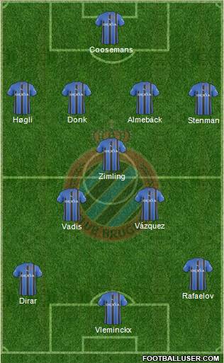 Club Brugge KV Formation 2011