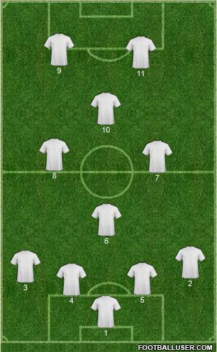 Pro Evolution Soccer Team Formation 2011