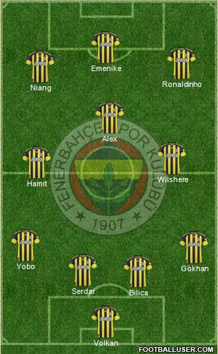 Fenerbahçe SK Formation 2011