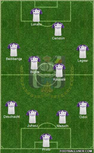 RSC Anderlecht Formation 2011