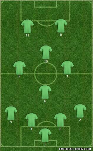 Pro Evolution Soccer Team Formation 2011
