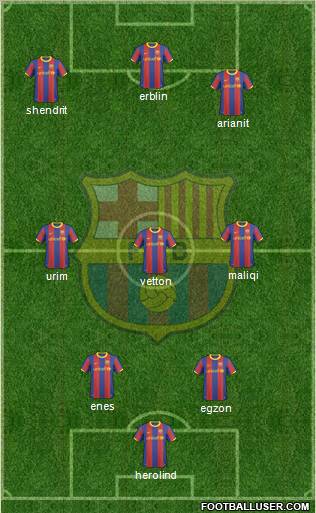 F.C. Barcelona Formation 2011