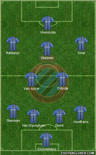 Club Brugge KV Formation 2011