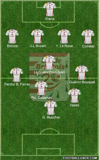 Stade Brestois 29 Formation 2011