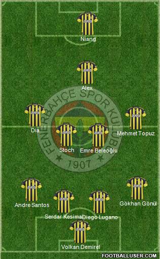 Fenerbahçe SK Formation 2011