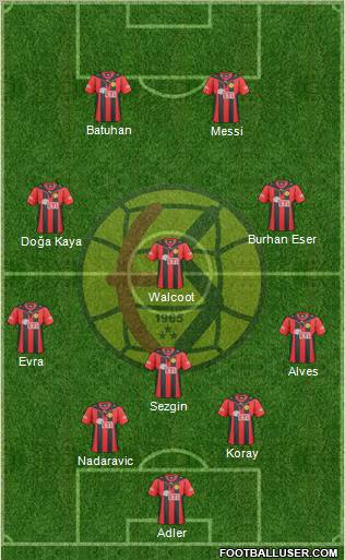 Eskisehirspor football formation