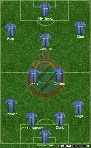 Club Brugge KV Formation 2011