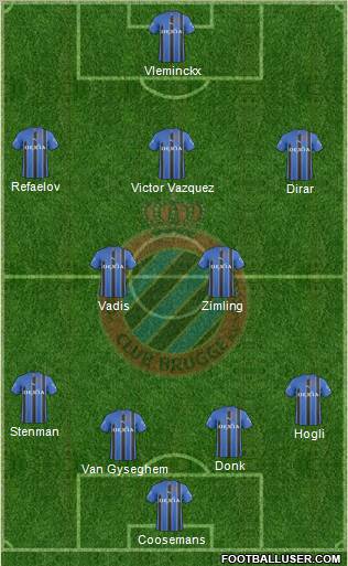 Club Brugge KV Formation 2011
