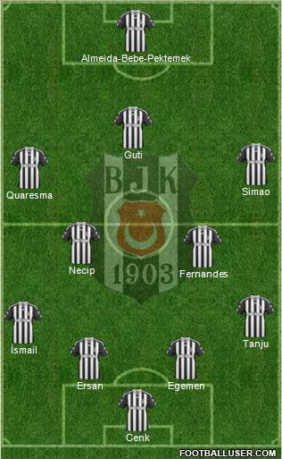 Besiktas JK Formation 2011