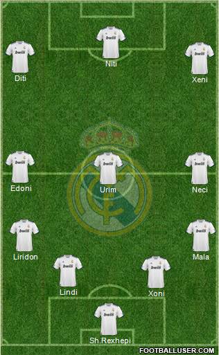 Real Madrid C.F. Formation 2011