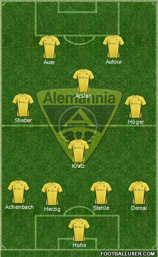 TSV Alemannia Aachen football formation