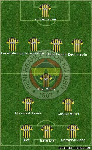Fenerbahçe SK Formation 2011